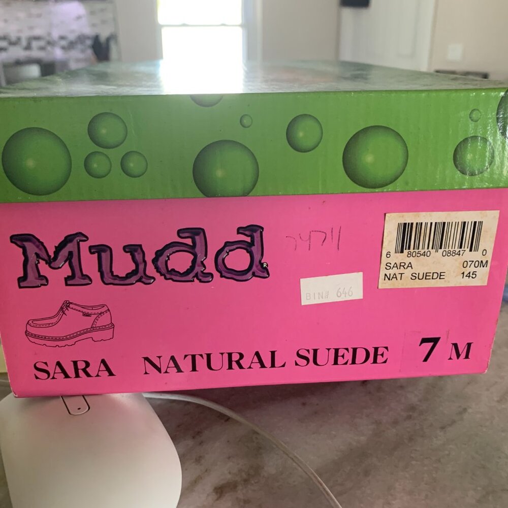 Mudd - SARA - NATURAL SUEDE - Chunky Shoe - SIZE 7M - Picture 11 of 11